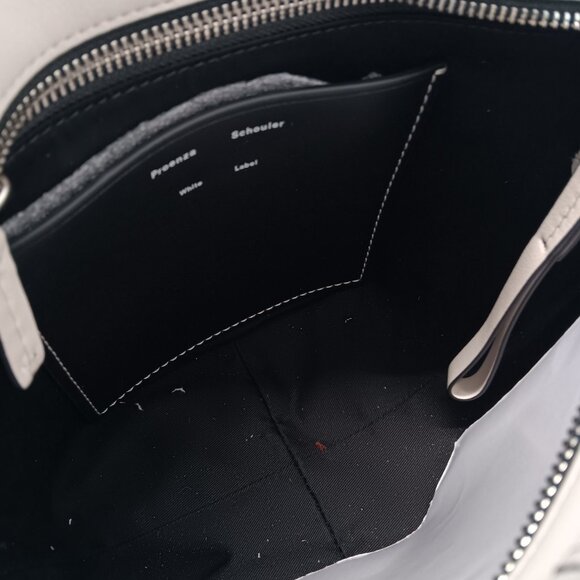 Proenza Schouler White Label Barrow Off-White Leather Bucket Bag - Picture 13 of 16